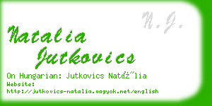 natalia jutkovics business card